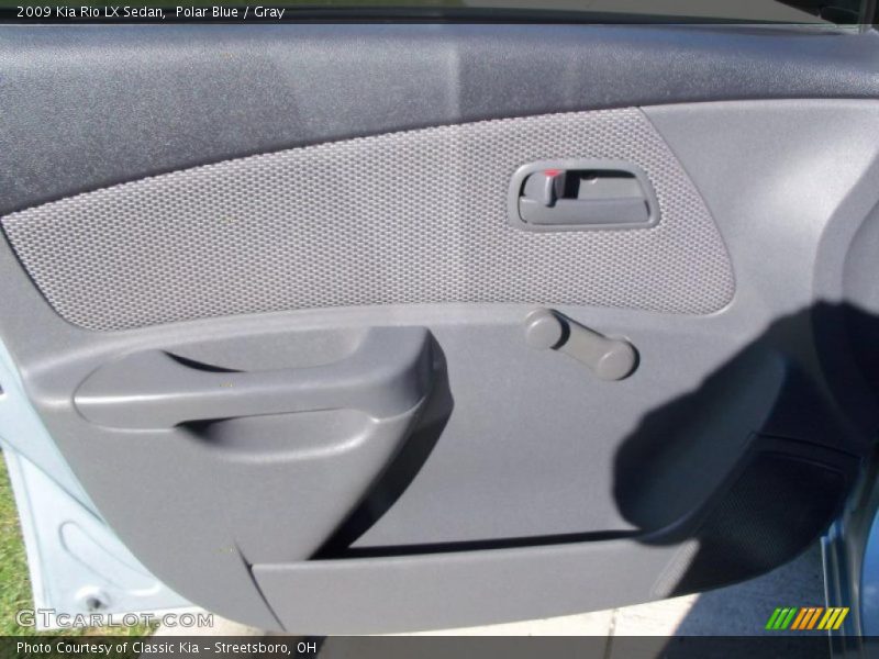 Polar Blue / Gray 2009 Kia Rio LX Sedan
