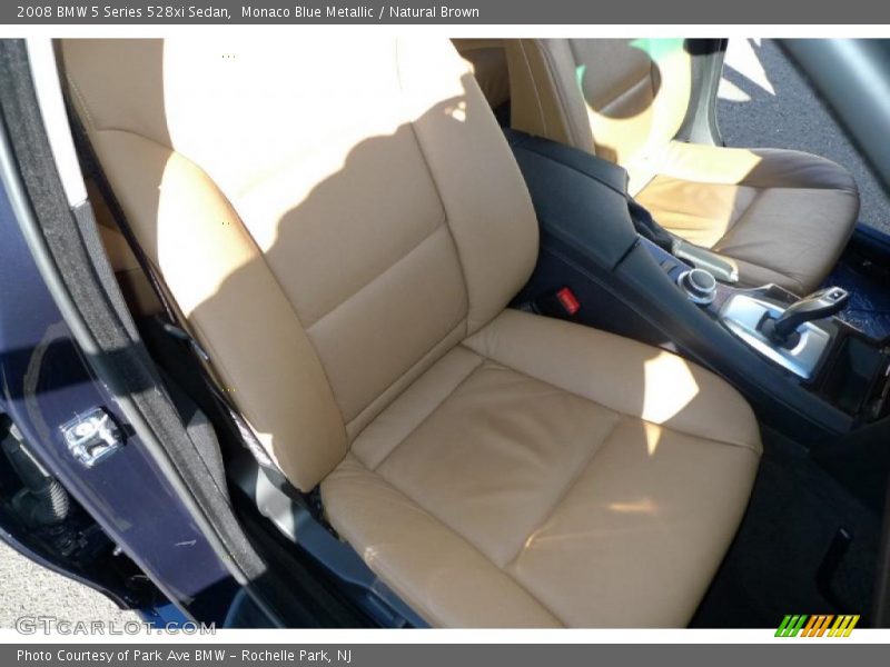 Monaco Blue Metallic / Natural Brown 2008 BMW 5 Series 528xi Sedan