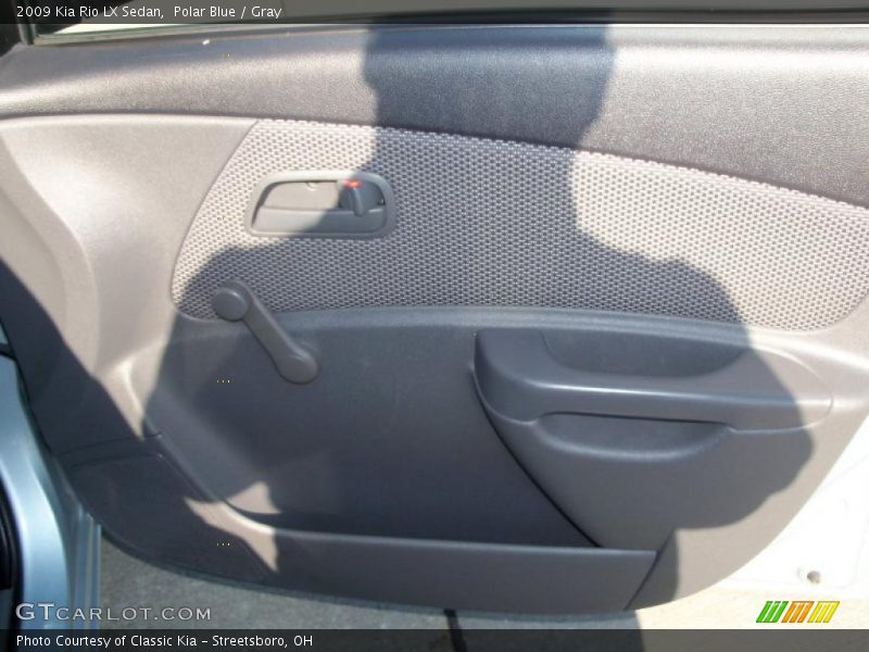 Polar Blue / Gray 2009 Kia Rio LX Sedan