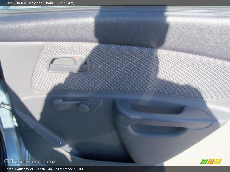 Polar Blue / Gray 2009 Kia Rio LX Sedan