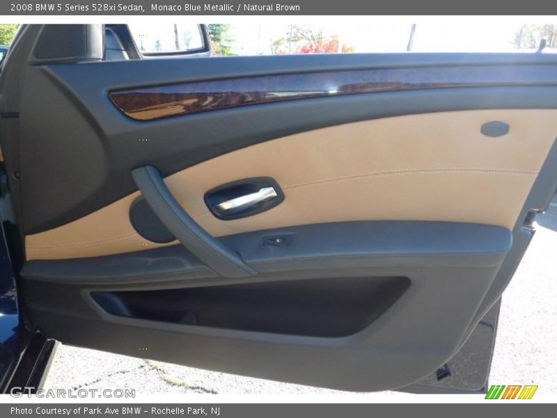 Monaco Blue Metallic / Natural Brown 2008 BMW 5 Series 528xi Sedan