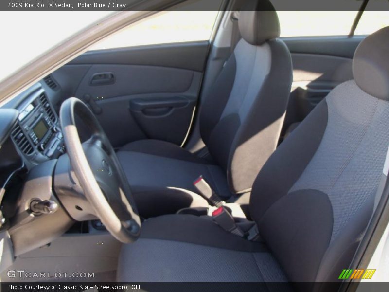 Polar Blue / Gray 2009 Kia Rio LX Sedan