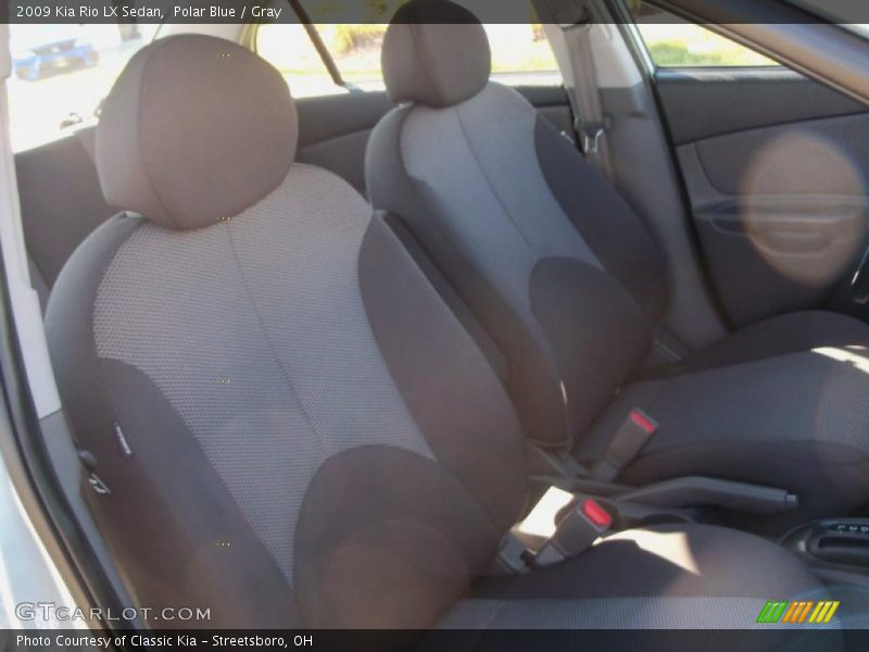Polar Blue / Gray 2009 Kia Rio LX Sedan