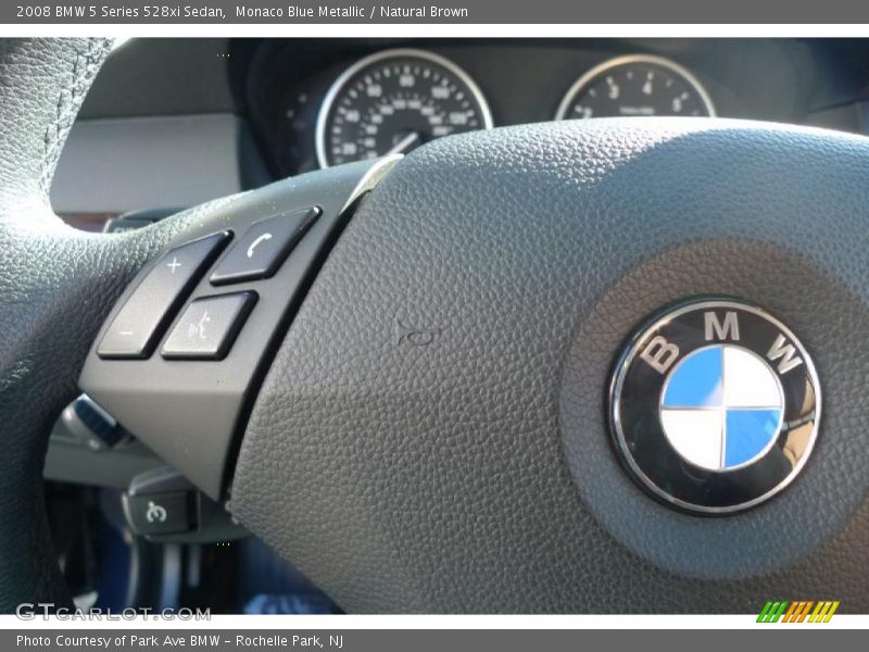 Monaco Blue Metallic / Natural Brown 2008 BMW 5 Series 528xi Sedan