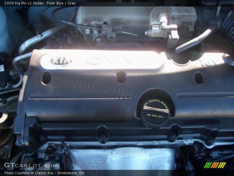 Polar Blue / Gray 2009 Kia Rio LX Sedan
