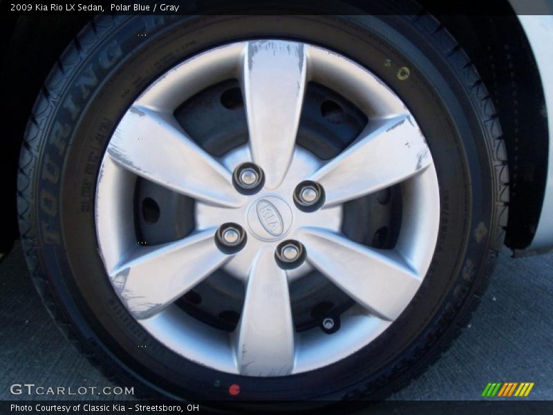 Polar Blue / Gray 2009 Kia Rio LX Sedan