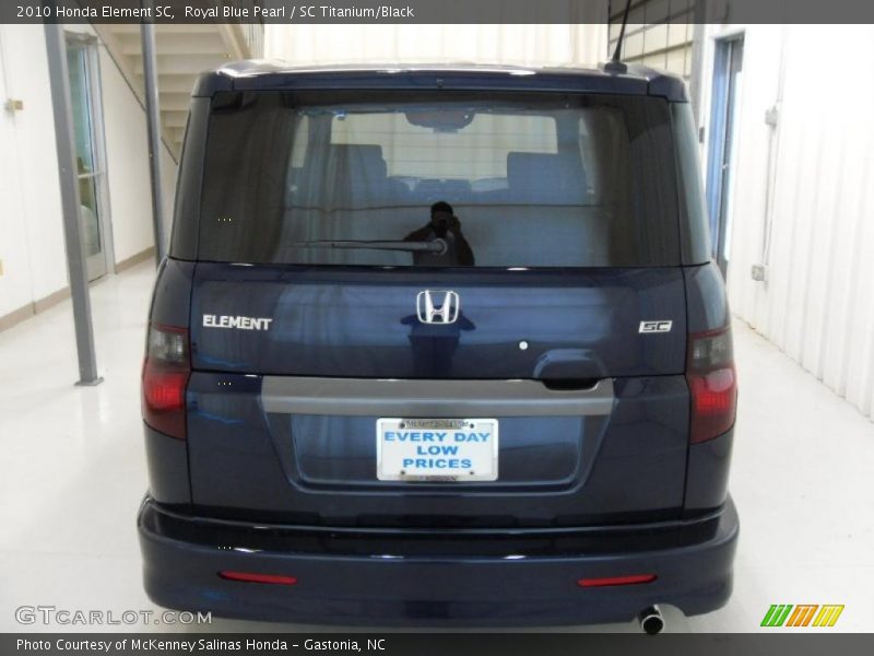 Royal Blue Pearl / SC Titanium/Black 2010 Honda Element SC