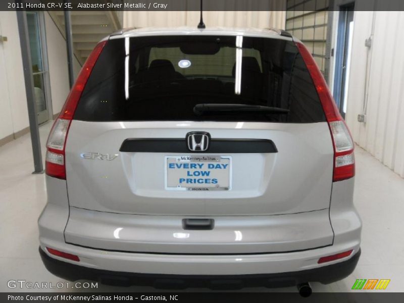 Alabaster Silver Metallic / Gray 2011 Honda CR-V SE