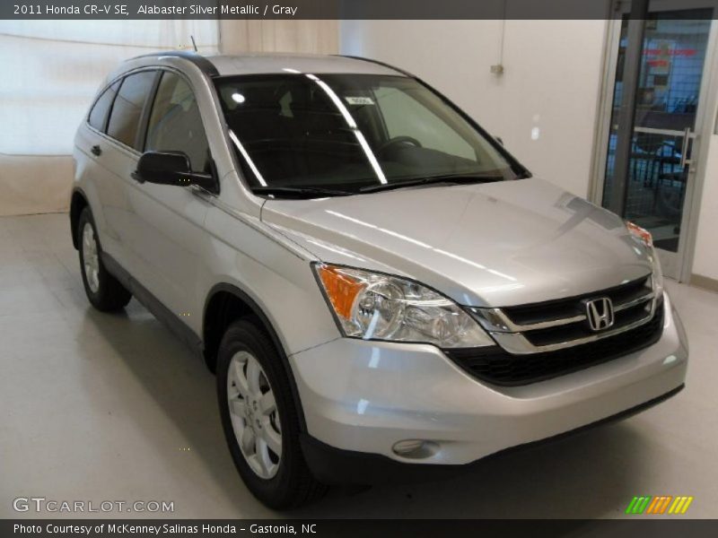Alabaster Silver Metallic / Gray 2011 Honda CR-V SE