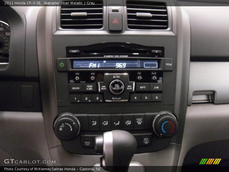 Alabaster Silver Metallic / Gray 2011 Honda CR-V SE