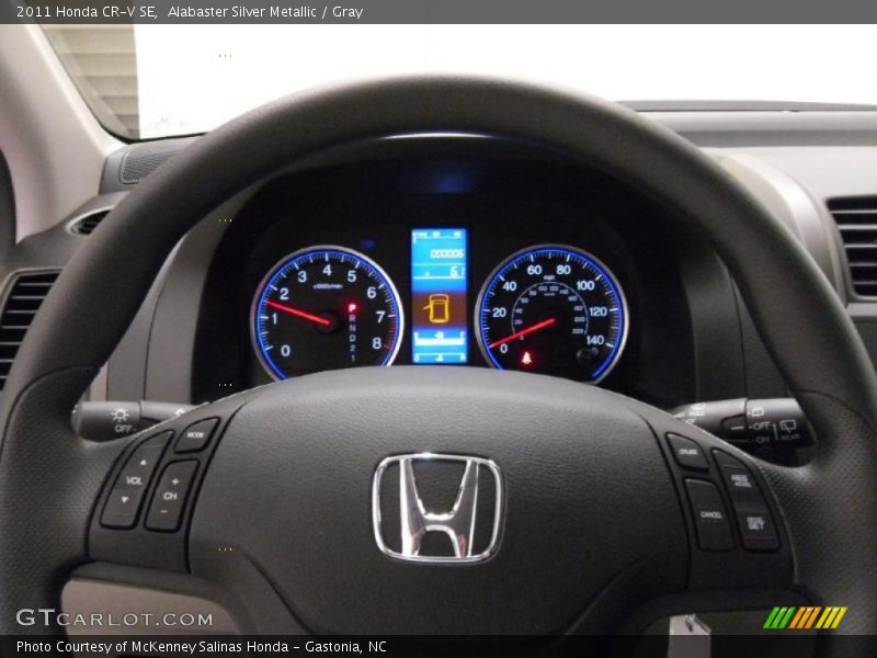 Alabaster Silver Metallic / Gray 2011 Honda CR-V SE