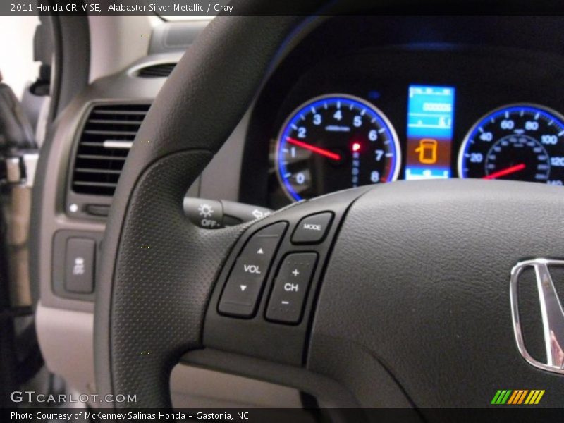 Alabaster Silver Metallic / Gray 2011 Honda CR-V SE