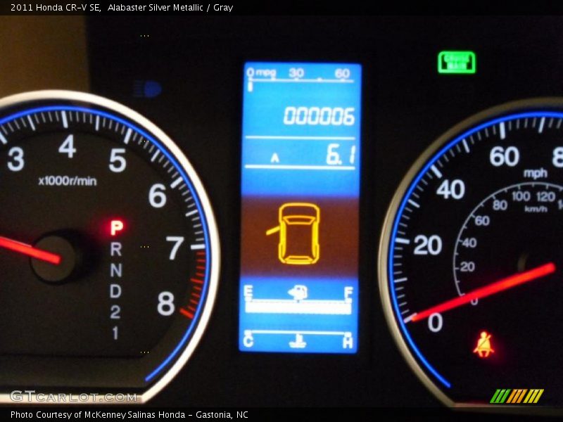 Alabaster Silver Metallic / Gray 2011 Honda CR-V SE