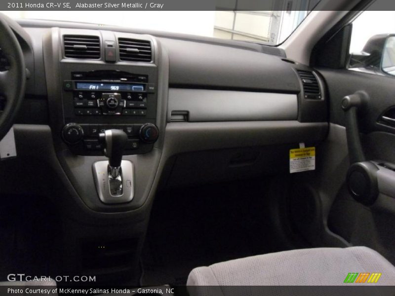 Alabaster Silver Metallic / Gray 2011 Honda CR-V SE