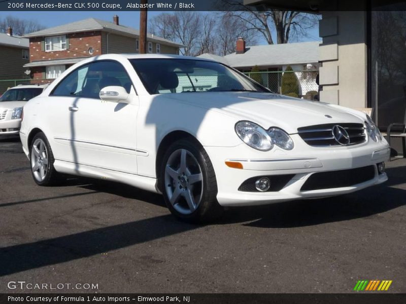 Alabaster White / Black 2006 Mercedes-Benz CLK 500 Coupe