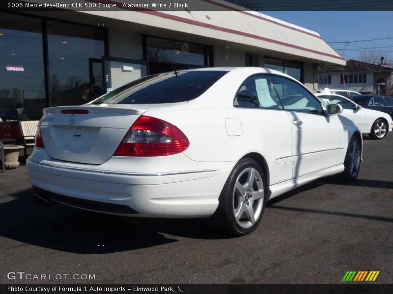 Alabaster White / Black 2006 Mercedes-Benz CLK 500 Coupe