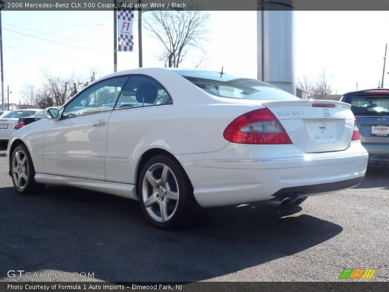 Alabaster White / Black 2006 Mercedes-Benz CLK 500 Coupe