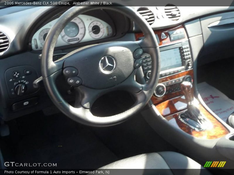 Alabaster White / Black 2006 Mercedes-Benz CLK 500 Coupe