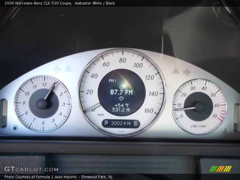 Alabaster White / Black 2006 Mercedes-Benz CLK 500 Coupe