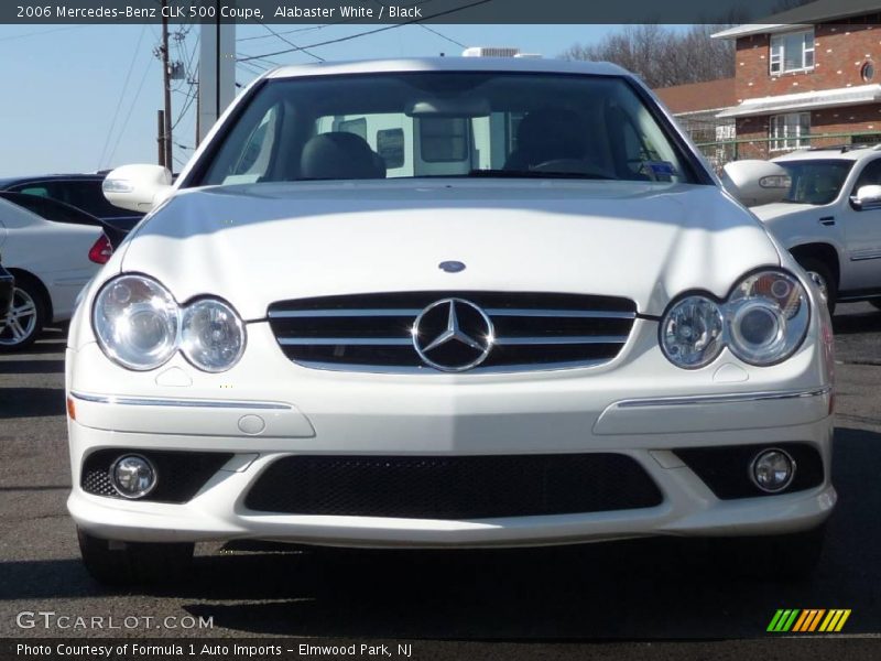 Alabaster White / Black 2006 Mercedes-Benz CLK 500 Coupe