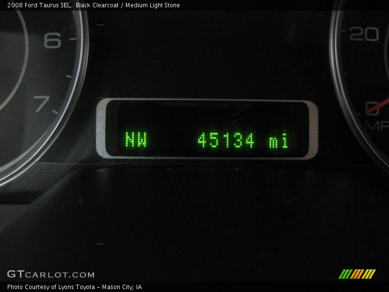 Black Clearcoat / Medium Light Stone 2008 Ford Taurus SEL