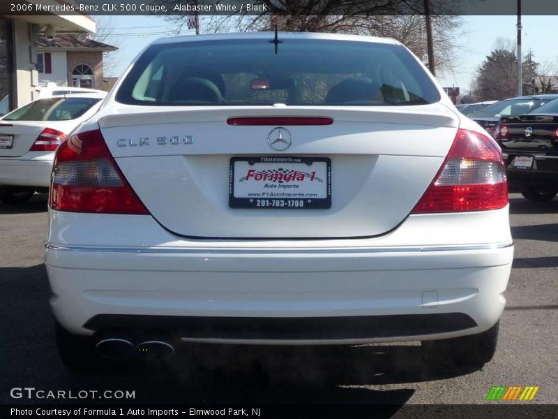 Alabaster White / Black 2006 Mercedes-Benz CLK 500 Coupe