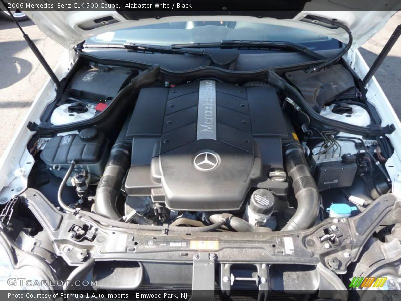 Alabaster White / Black 2006 Mercedes-Benz CLK 500 Coupe