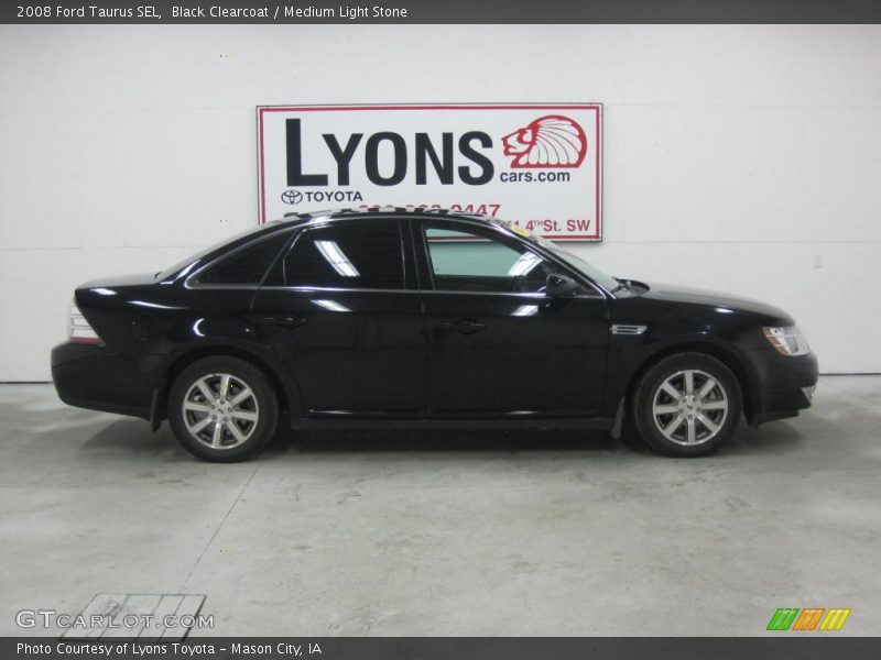 Black Clearcoat / Medium Light Stone 2008 Ford Taurus SEL