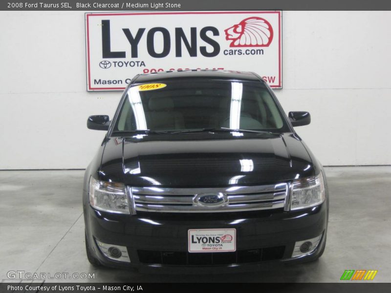 Black Clearcoat / Medium Light Stone 2008 Ford Taurus SEL