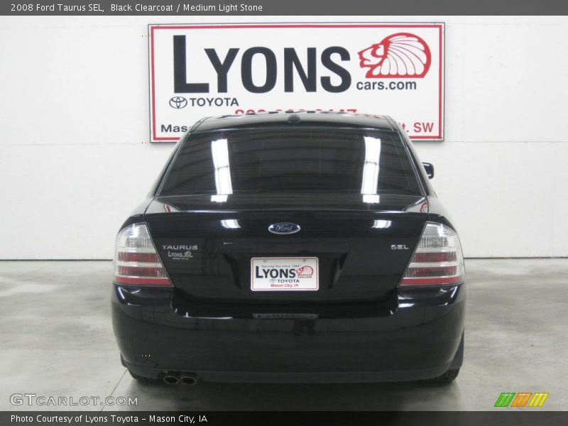Black Clearcoat / Medium Light Stone 2008 Ford Taurus SEL