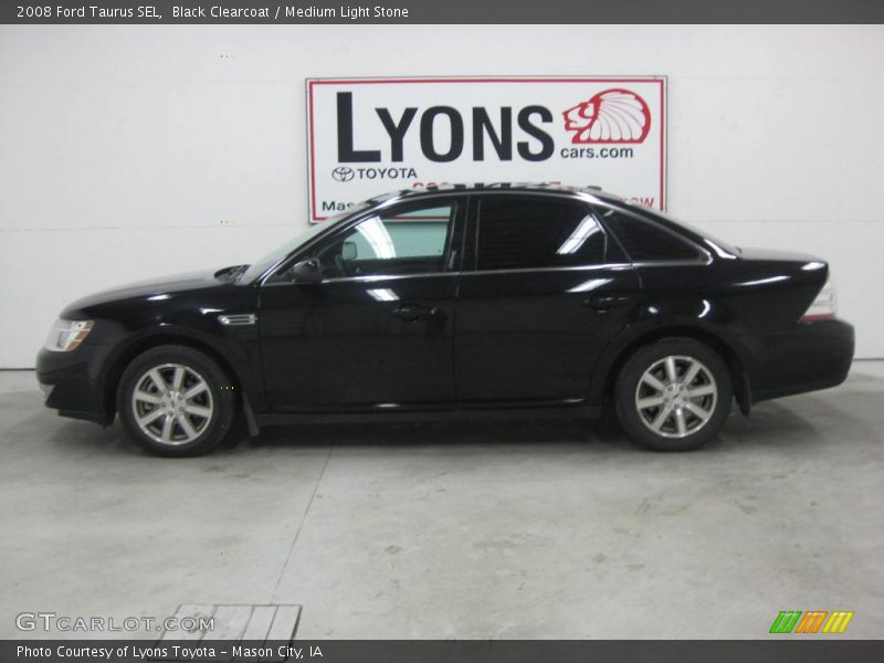 Black Clearcoat / Medium Light Stone 2008 Ford Taurus SEL