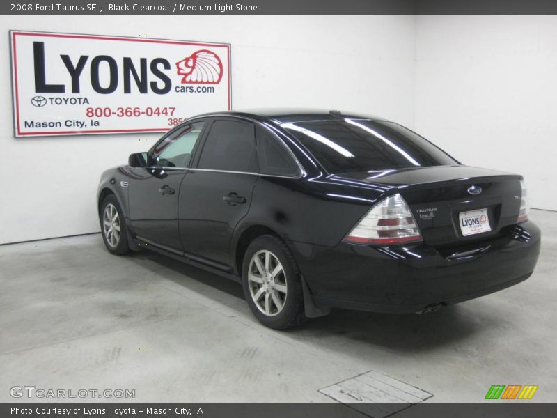 Black Clearcoat / Medium Light Stone 2008 Ford Taurus SEL
