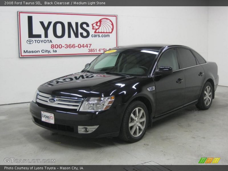 Black Clearcoat / Medium Light Stone 2008 Ford Taurus SEL