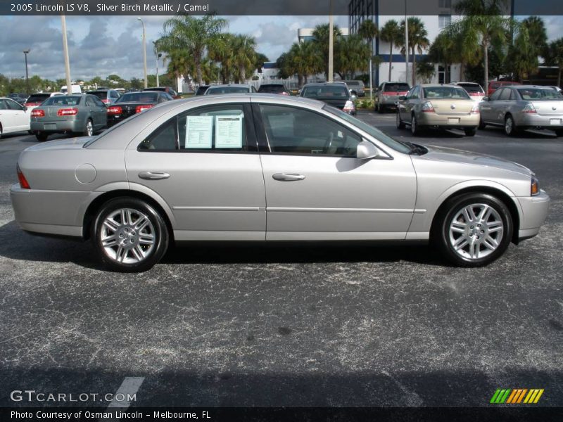 Silver Birch Metallic / Camel 2005 Lincoln LS V8