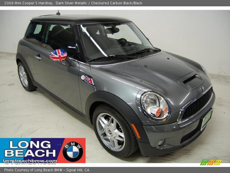 Dark Silver Metallic / Checkered Carbon Black/Black 2009 Mini Cooper S Hardtop