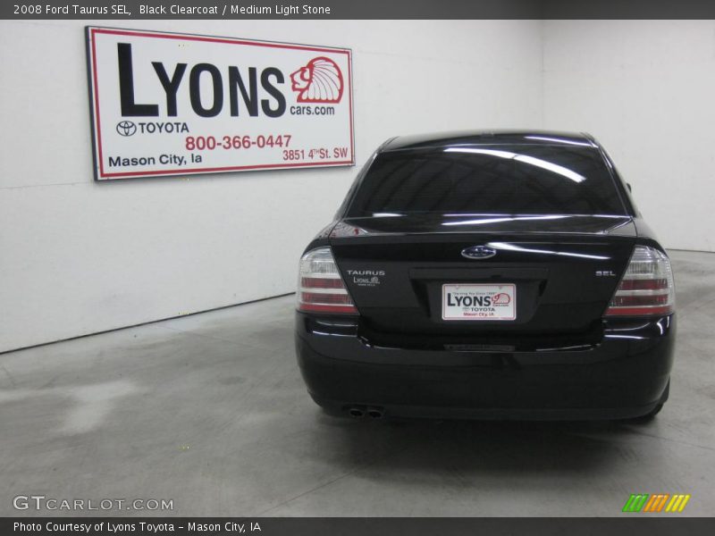 Black Clearcoat / Medium Light Stone 2008 Ford Taurus SEL
