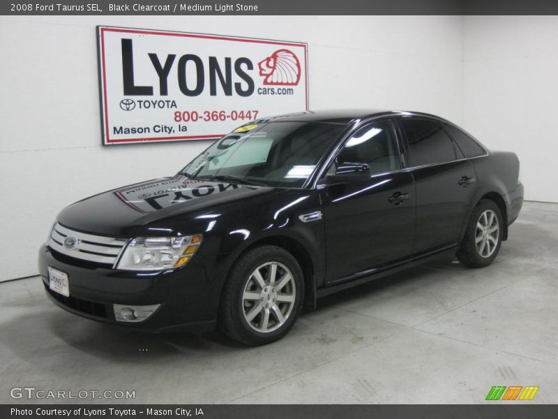 Black Clearcoat / Medium Light Stone 2008 Ford Taurus SEL