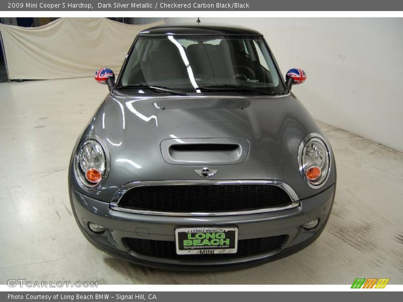 Dark Silver Metallic / Checkered Carbon Black/Black 2009 Mini Cooper S Hardtop