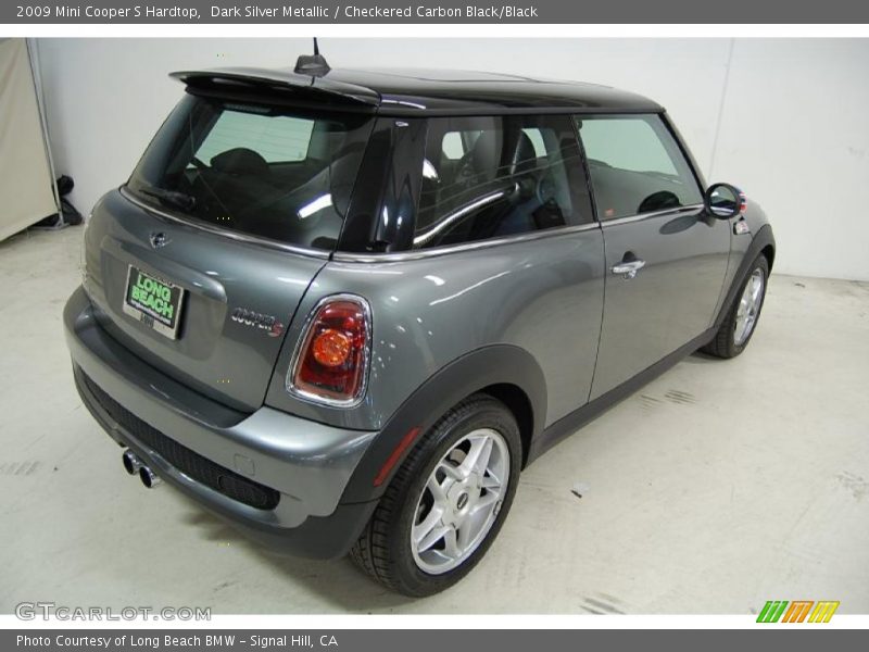 Dark Silver Metallic / Checkered Carbon Black/Black 2009 Mini Cooper S Hardtop