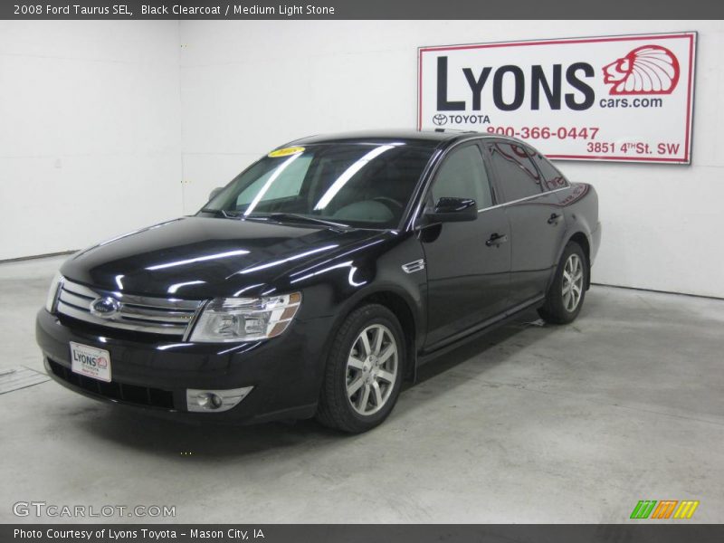 Black Clearcoat / Medium Light Stone 2008 Ford Taurus SEL