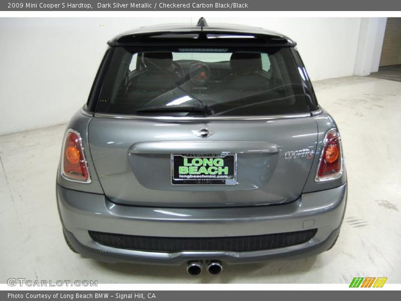 Dark Silver Metallic / Checkered Carbon Black/Black 2009 Mini Cooper S Hardtop