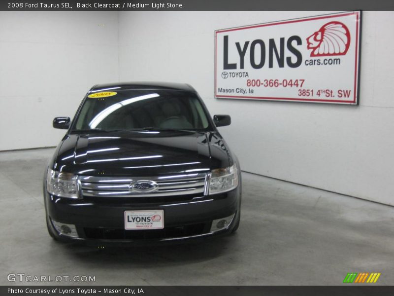 Black Clearcoat / Medium Light Stone 2008 Ford Taurus SEL