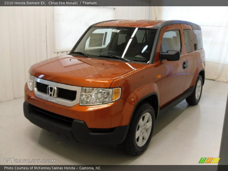 Citrus Fire Metallic / Titanium 2010 Honda Element EX