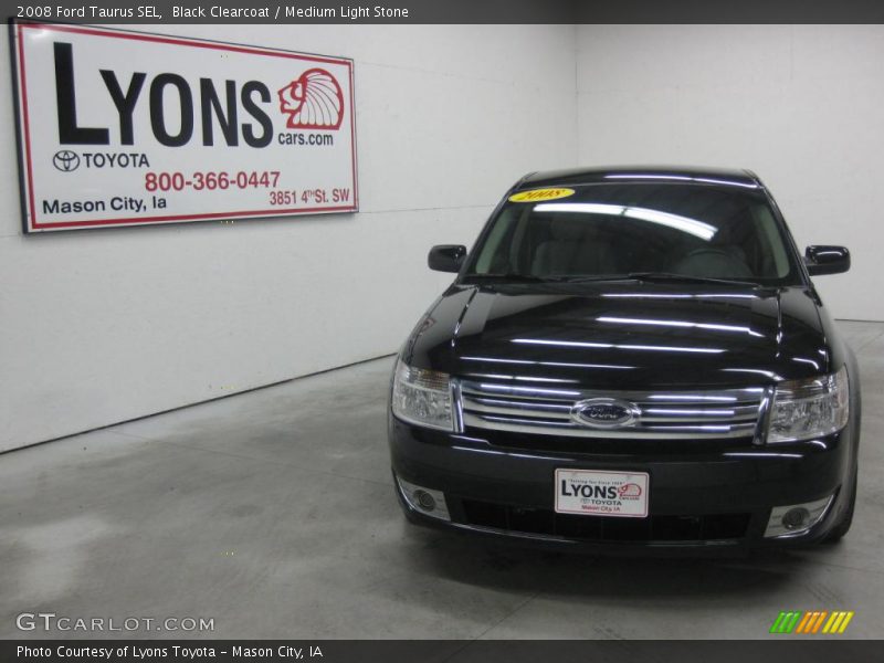 Black Clearcoat / Medium Light Stone 2008 Ford Taurus SEL