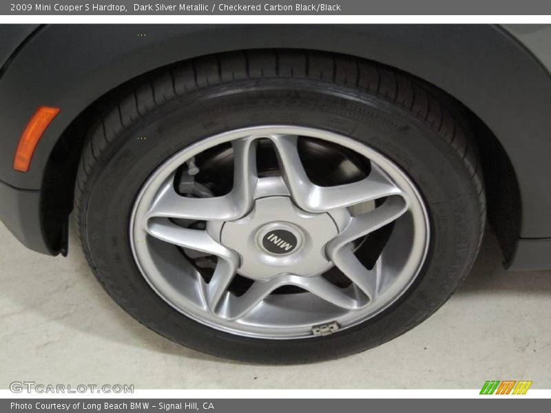 Dark Silver Metallic / Checkered Carbon Black/Black 2009 Mini Cooper S Hardtop