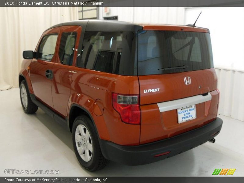 Citrus Fire Metallic / Titanium 2010 Honda Element EX
