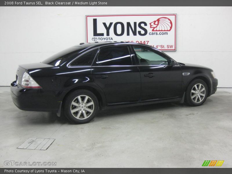 Black Clearcoat / Medium Light Stone 2008 Ford Taurus SEL
