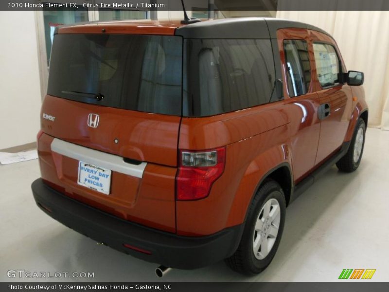 Citrus Fire Metallic / Titanium 2010 Honda Element EX