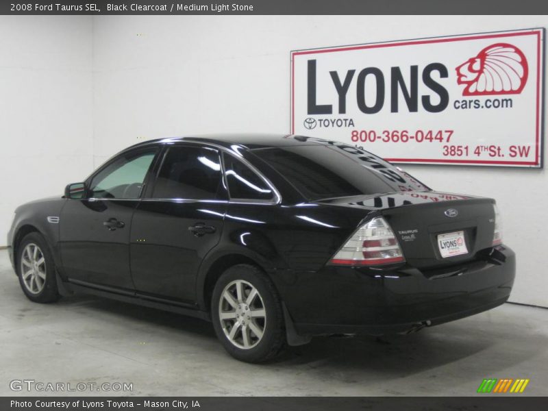Black Clearcoat / Medium Light Stone 2008 Ford Taurus SEL