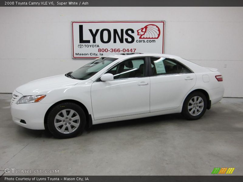 Super White / Ash 2008 Toyota Camry XLE V6